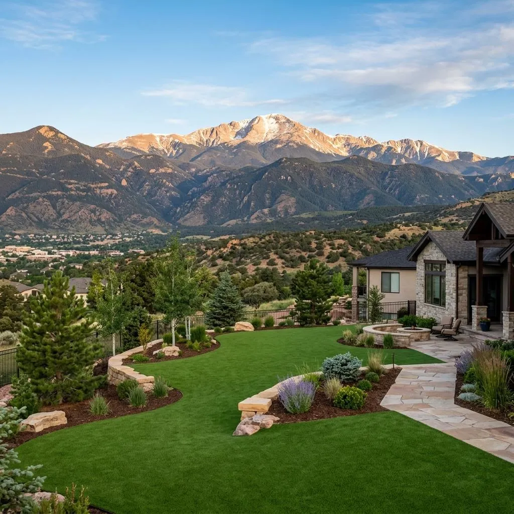 Expert artificial turf installers completing a job in Colorado